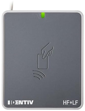 Identiv uTrust 3721 F HF 13.56 MHz + LF USB RFID Kontaktlos Leser - HID - Multi Frequenz - 1 Gerät - Weiß