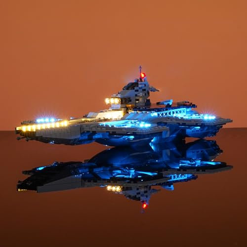 BRIKSMAX Led Licht für Helitransporte der Vengadores 76295 (Upgrade-Version) - Kompatibel mit Marvel Bausteinen Modell - Ohne Lego Set