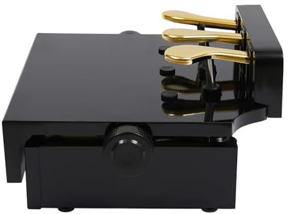 Mudshape Universal Piano Pedal Extender Pedalverlängerung Sustain Sustainpedal Klavier-Stil Fußschalter Pedal Hauptpedal für Keyboards E-Piano mit 3 Pedalen für Kinder E-Piano Höhenverstellbarer