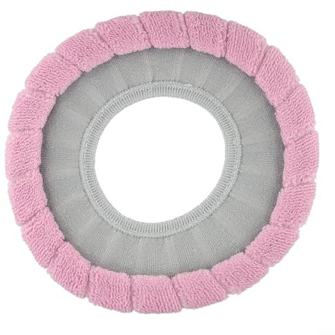 Entgoinggo WC-Sitzkissen, 30 x 30 cm, passend für runde oder quadratische WC-Sitze, Grau und Rosa