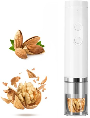Casse-Noix électrique, Outil Multifonctionnel pour Casser Les Noix De Pécan, Les Noix, Les Noisettes, Les Amandes Et Les Noix du Brésil White