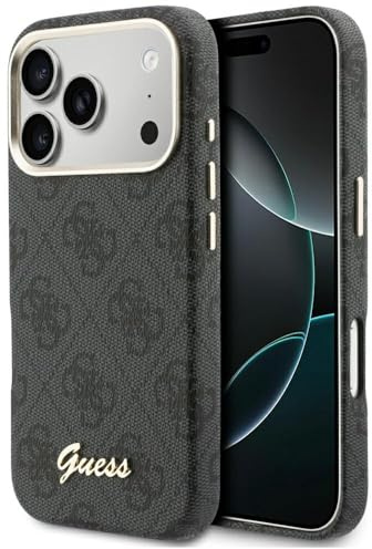 CG MOBILE Guess 4G Script kompatibel mit MagSafe-Hülle für iPhone 17 Pro (Schwarz)