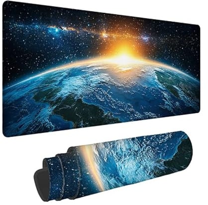 Mousepad XXL Sternenhimmel, Großes Gaming Mauspad 800x400x3mm, Landschaft Mouse Pad mit Nähten an Den Kanten, Überdimensionales rutschfeste Gummibasis Mauspads, Desk Mat für Laptop & Mausa -35611