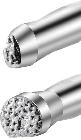 Hipzeepo Professionelle Stempel zum Prägen und Schnitzen - Werkzeugset für die Lederverarbeitung (2er-Pack)
