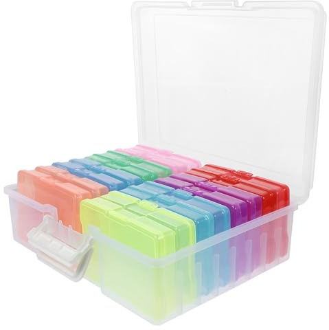 PLAFOPE Foto Bastelbox Organizer aus Pp für Bilder und Bastelbedarf, 1 Satz