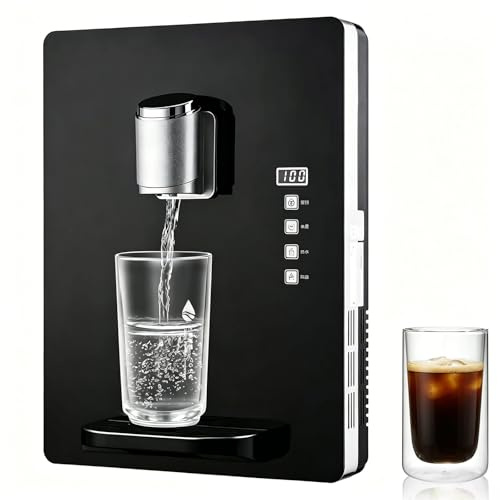 QINPI Wall-mounted Instant Hot Water Dispenser | 2200w 30l/h Plumbed-in Water Heater With Child Lock, 3-second Fast Heating, Smart Touch Screen