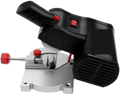 Mini Troncatrice Elettrica 6000 Giri/min. Macchina Da Taglio Banco Fai Te For La Casa 0°-45° Maschera Regolabile In Metallo, Legno, Plastica, Con Strumento Di Serraggio Controllo Di Precisione
