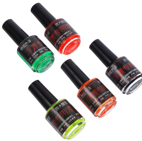 IMUSINICE Vernice per Galleggianti da Pesca, Vernice Fluorescente Multiuso in Vetro, Accessorio Portatile e Ecologico per Pescatori