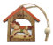 MDB Christmas Novelty Wooden Tree Decorations with Hanger - Rocking Horse (Colour)