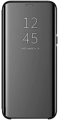 Coque pour Samsung Galaxy s8 Housse Support à Rabat Clear View Cover Flip Case (Noir) - 5.8 pouces