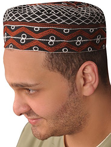 Egypt Bazar Traditionelle Arabische Kopfbedeckung - Araber - Karnevalskostüm/Farbe: schwarz