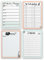 TypeStoff Notizblöcke - Wochenplaner, TO-DO-Liste, Denkzettel, Einkaufsliste - 4 Blöcke DIN A6 a 50 Blatt aus Papier als Gedankenstütze und Geschenk - NP-00356