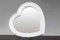 GICOS SRL Specchio in plastica Forma Cuore 40 cm da Parete Bianco Shabby Chic QEN-674327