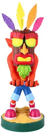 Cable Guys - Crash Bandicoot Aku Aku Gaming Accessories Holder & Phone Holder for Most Controller (Xbox, Play Station, Nintendo Switch) & Phone