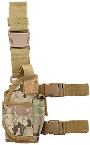 Right Drop Leg Adjustable Tactical Army Pistol Gun Thigh Holster Pouch Holder for G17 19 31 32 Most Pistol