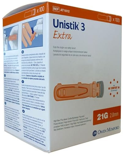 Sicherheitslanzetten extra tief 3mm (100 Stück)