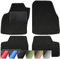 moto-MOLTICO Fußmatten Auto - Velours Autoteppiche passend für Opel Astra G (1998-2004) - 4-teiliges Set - Schwarze Automatten mit Schwarzen Ziernähten