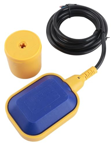 1 Teiliger 10A Schwimmerschalter Kabeltyp Wasserstandsregler Wasserstandsschalter für Flüssige Flüssigkeiten Tauchen Gartenpumpen Spannung 0V-220V AC(2m)