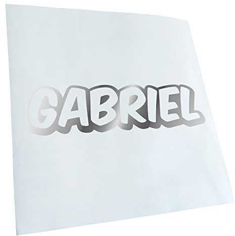 Gabriel - Adesivo per nome ragazzo, 25 colori fluo opaco