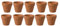 Cabilock - Lot de 20 mini pots en céramique - Avec trou de drainage - À base d’argile cuite - Avec trou de drainage - Idéaux pour enfant et adulte - 3 x 3 cm