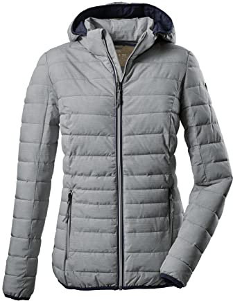 G.I.G.A. DX Damen Uyaka Stripe Casual Funktionsjacke In Daunenoptik Mit Abzippbarer Kapuze