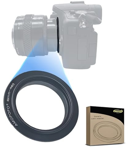 52 mm auf m4/3 Makro-Objektiv-Umkehrring, kompatibel mit Panasonic G1 G2 G3 G5 G7 G9 GH1 GH2 GH3 GH4 GH5 GH5s GF1 GF2 GF3 GF5 und Micro 4/3 Kamera. Mit 52 mm Filtergewinde-Objektiv. Makro-Shoot