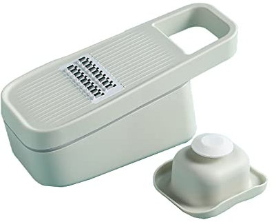 Mandoline Inox Professionnelle, Mandoline de Cuisine Multifonction Réglable, Trancheuse Pour Légumes Fruits, avec 4 Lames