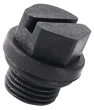 [Lot de 2 Bouchons de vidange avec pour Pompes numéro de pièce de Rechange Exact SPX1700FG Compatible avec Les séries Super PUM Power et Couverture Piscine avec Escalier Latéral (Black, One Size)