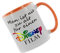 Crealuxe Kaffeetasse - Man ist nie zu alt für einen Disney Film - Spruchtasse, Bürotasse, bedruckte Keramiktasse, Tasse mit Spruch, Hochwertige Kaffeetasse (Orange)