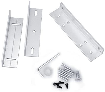 AOAMZ ZL Electric Magnetic Lock Support Bracket 180kg 350lbs Single Door for Access Control System (Z&L Stents)