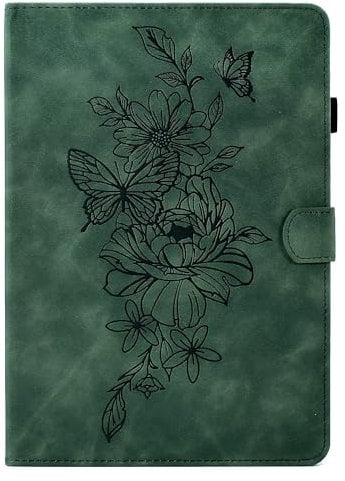 MOKASE Case for 6.8 Kindle Paperwhite 11th Generation 2021, Suede Leather Cover with Stand, Auto Wake/Sleep with Pen Holder for Kindle Paperwhite & Signature Edition & Kids E-reader 2021, Green