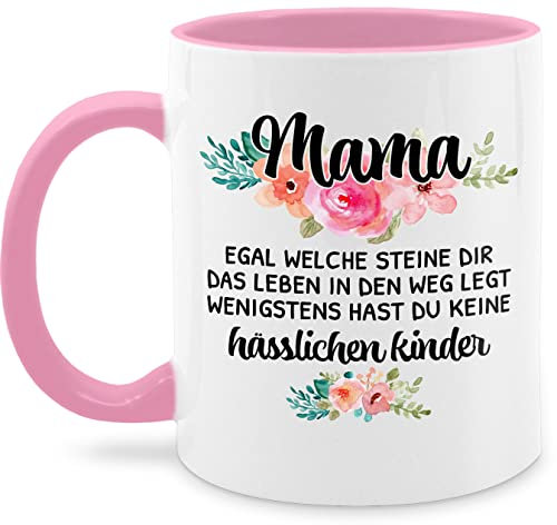 Tasse Tassen 325ml - Mama keine hässlichen Kinder Muttertagsgeschenk Mama Sprüche Lustig - 325 ml - Rosa - mit spruch muttertagstasse mum kaffeetasse sprüchen moms cup mütter häferl