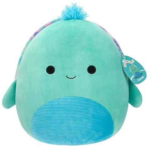Squishmallows Original 12-Inch Cascade Teal Turtle with Tie-Dye Shell - Official Jazwares Plush