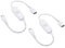 PATIKIL Micro-USB Extension Cable with ON/Off Switch, 2 Pack Female to Male Extension Cords Power Adapter Support Controller Connector for Fans LED Strips, White