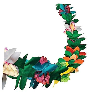 jojofuny 1stk Papierhandtücher Gewebeblumenbanner Papierbanner Blumenbanner Aus Papier Blumengirlande Aus Gewebe Pflanze Hawaii