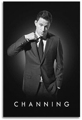 VZRSQZK Schauspieler Channing Tatum Poster, dekoratives Gemälde, Leinwand-Wandposter und Kunstdruck, modernes Familienschlafzimmer-Dekor-Poster, 20 x 30 cm