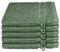 Schiesser Frottier Waschhandschuh Milano im 5er Set | 100% Baumwolle aus nachhaltiger Produktion | weich, saugstark, farbecht | 16x22cm | Dunkelgrün