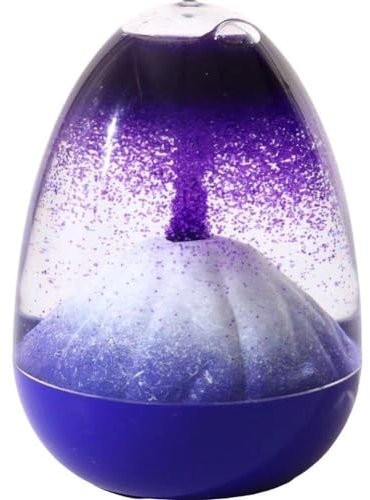 Baokuan Jouet Sensoriel Couleur Liquide Volcan Lave Éruption Liquide Minuterie Fidget Jouet Sablier Soulagement du Stress Jouets De Bureau pour Enfants Adultes