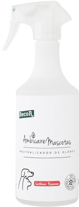 AMBICARE MASCOTAS-Neutralizador de olores de Gatos y Perros, Eliminador de olores Mascotas, ambientador absorbe olores mascotas, Biodegradable y sin Tóxicos para tu Mascota. PETCARE