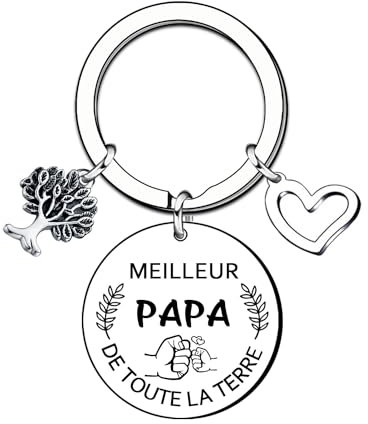 LUODAN Porte-Clés pour la Fête des Pères - Cadeau Papa d'Anniversaire et Noel