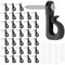 Q-Hanger 35 Pcs Screw-in Hooks，Fence Hooks for Outdoor Lights, Outdoor Hook, Fence Hanging - Home and Garden Use