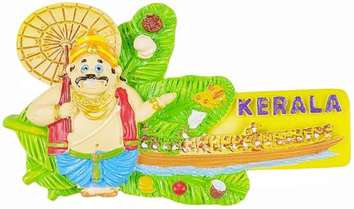 Kerala India Refrigerator Magnet Travel Souvenir Fridge Decoration 3D Magnetic Sticker Craft