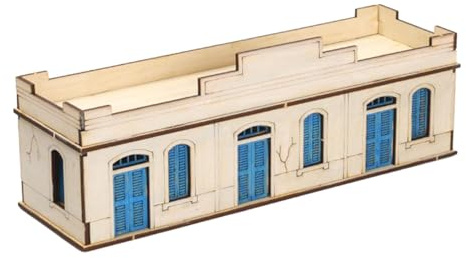 Amagogo 1/72 Holzarchitektur-Bausätze, Basteln, 3D-Holzpuzzle, Selbstmontage, Denksportaufgabe, DIY-Gebäude als Geschenk, Landschaftslayout, Wohnung