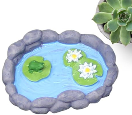 Forniture per giardino fatato, miniature per laghetto da giardino fatato | Figure di stagno in resina Decorazione del paesaggio - Decorazioni da giardino in miniatura in resina adorabili, riutilizzabi