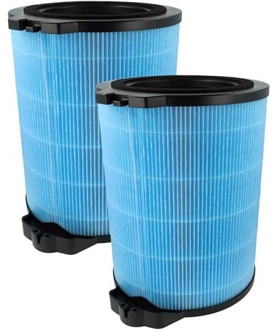 vhbw 2X HEPA Filter kompatibel mit Hoover HHP50CA011, H-Purifier 500, HHP70CAH011 Luftreiniger - Ersatz-Filter mit integriertem Aktivkohle-Filter