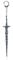 SONGCHANGJEWELRY Elden Ring Godslaying Blade Keychain - Knight's Action Figures Toys Props - Collection Party Supplies Desk Key Decoration Gifts, Grey, Large