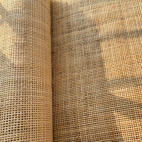 Ratan Rollo Mimbre, 55 x 300 cm Natural Mimbre Rollo, Ratan, Rejilla Mimbre, Mimbre, Silla Ratan, Rattan, Estera de ratán, Ratán Natural para muebles, Tela para Silla, Armario, Decoración del hogar