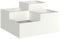 vidaXL Fioriera da Giardino 100x100x48 cm Acciaio Bianco