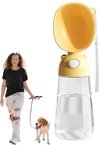 Bouteille d'eau portable pour chiens, bouteille d'eau pour animaux de compagnie - Bouteille d'eau amovible anti-fuite - Bouteille de boisson Portable pour chiens de grande, moyenne et petite taille, d