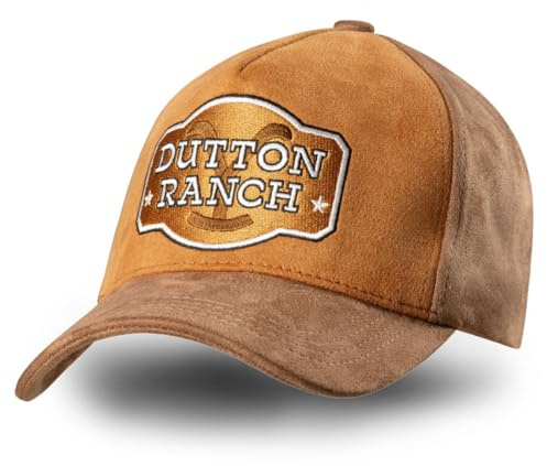 STARS & STRIPES Yellowstone Trucker Cap »15« – Bestickte Curved-Brim-Cap in Wildlederoptik, Snapback-Verschluss